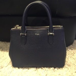 Ralph Lauren mini newbury double zipper Satchel