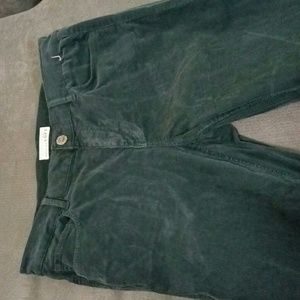 Teal Corduroy Skinny Pants