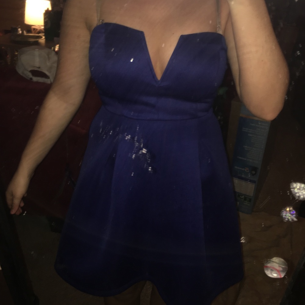 Royal blue dress