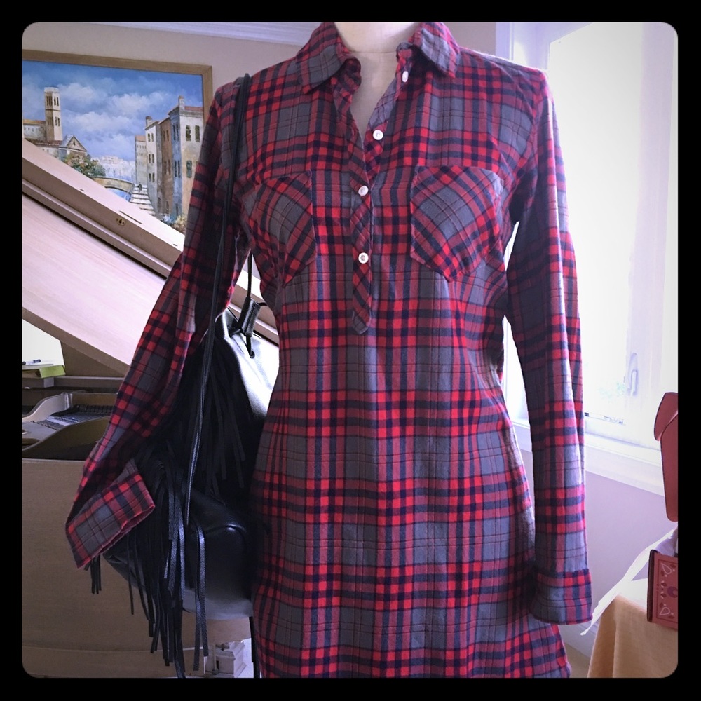 Aerie Flannel Dress Size Small worn one time