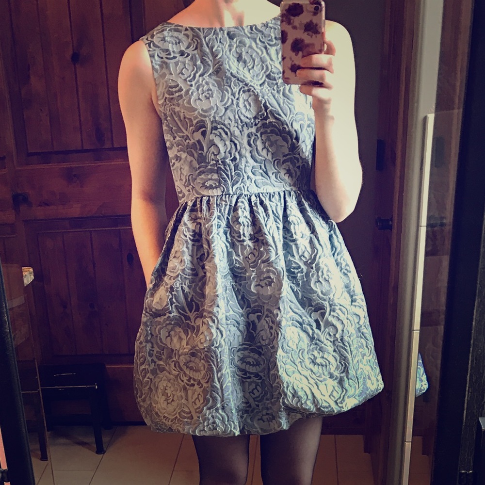 Kate Spade Gray Cupake Arlene Dress