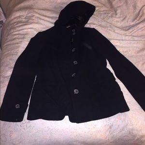 Size medium black peacoat