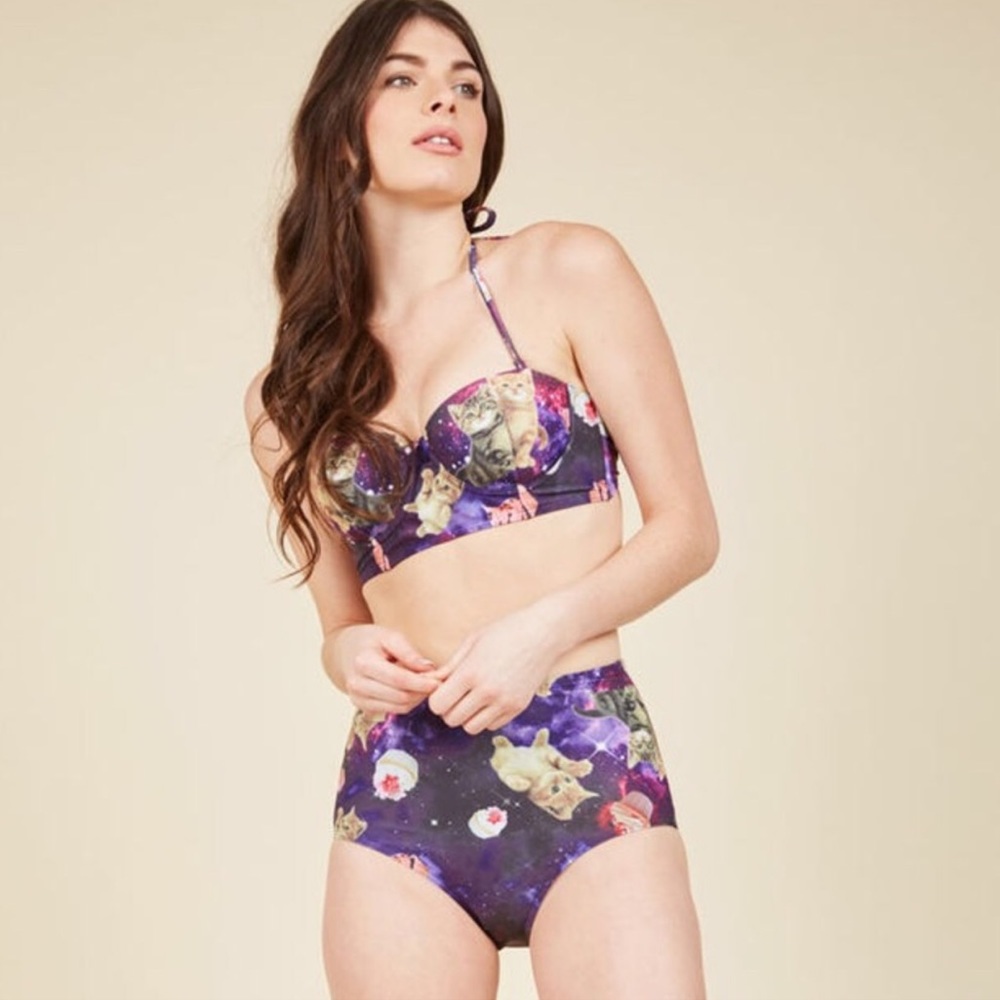 ModCloth High Waisted Swimsuit