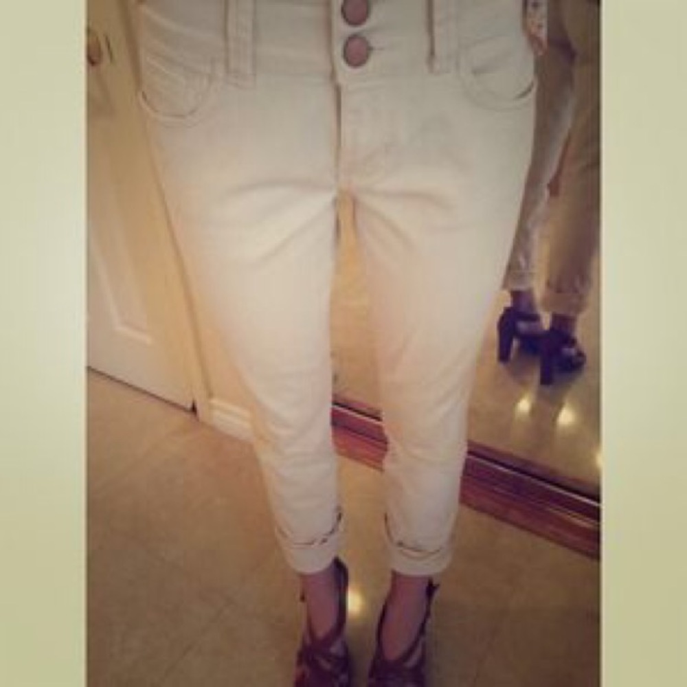 CAbi white jeans