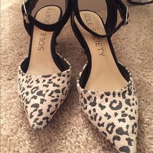 Leopard print heels