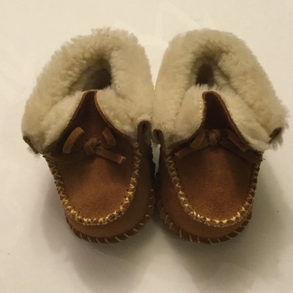NWT TUCKER+TATE 100% leather infant moccasin - Picture 3 of 4