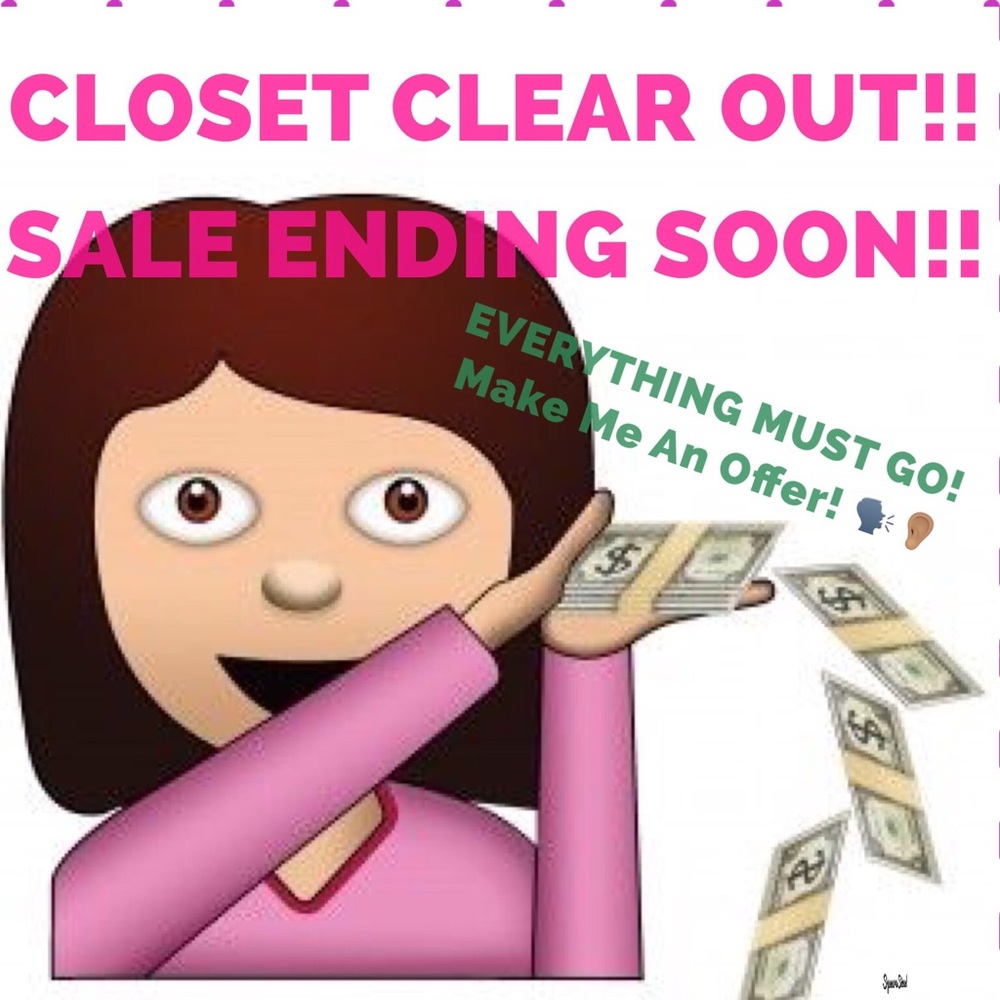 CLOSET CLEAR OUT!! END OF SEASON SALE!!
