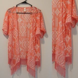 🍑 Peach beach cover-up / kimono 👙