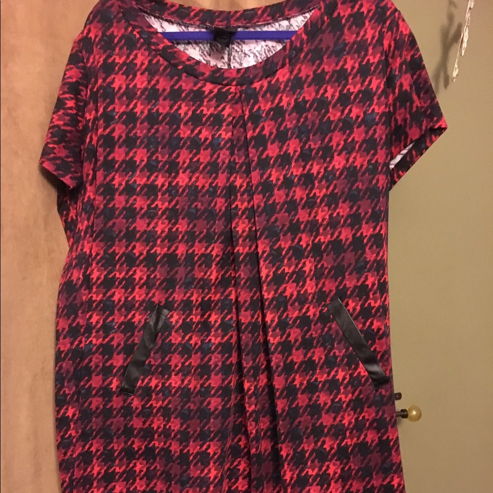 Plaid dress with pockets