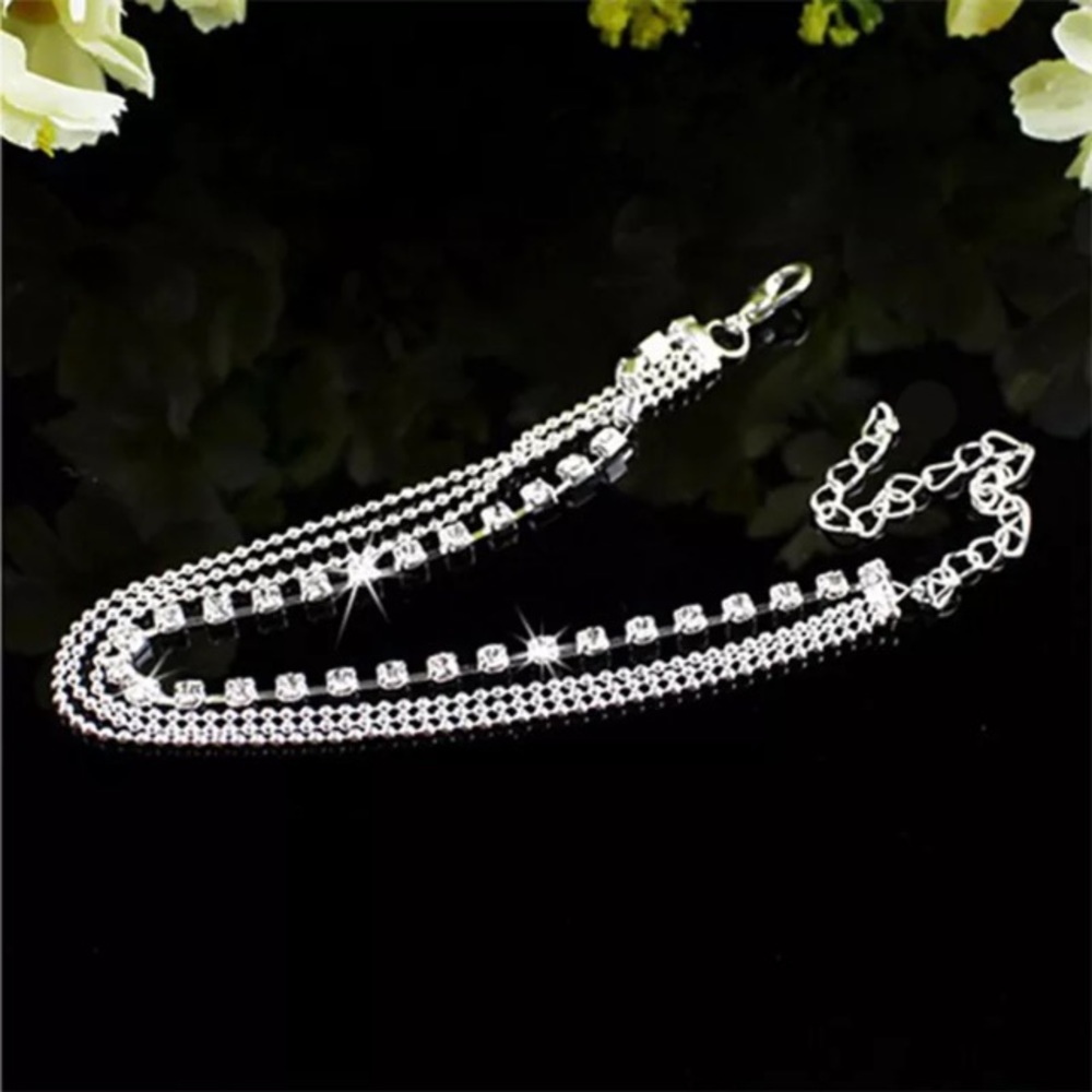 1 left 🆕Crystal rhinestone diamond anklet - Picture 2 of 4