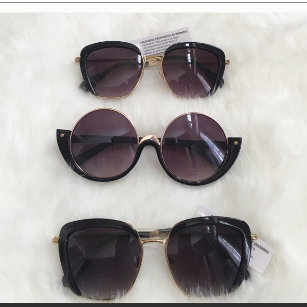 Black and Gold Sunglasses