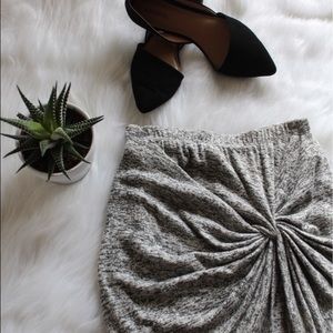 Knotted Jersey Skirt