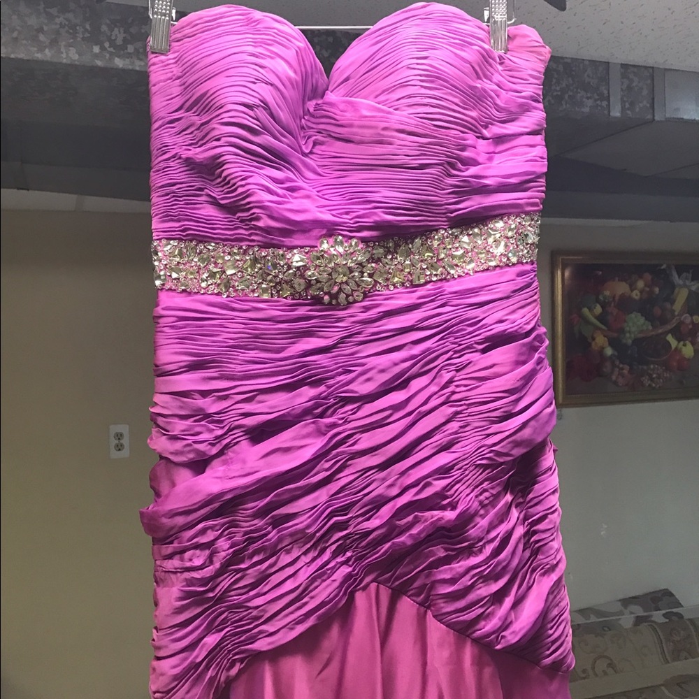 Purple prom dress gown
