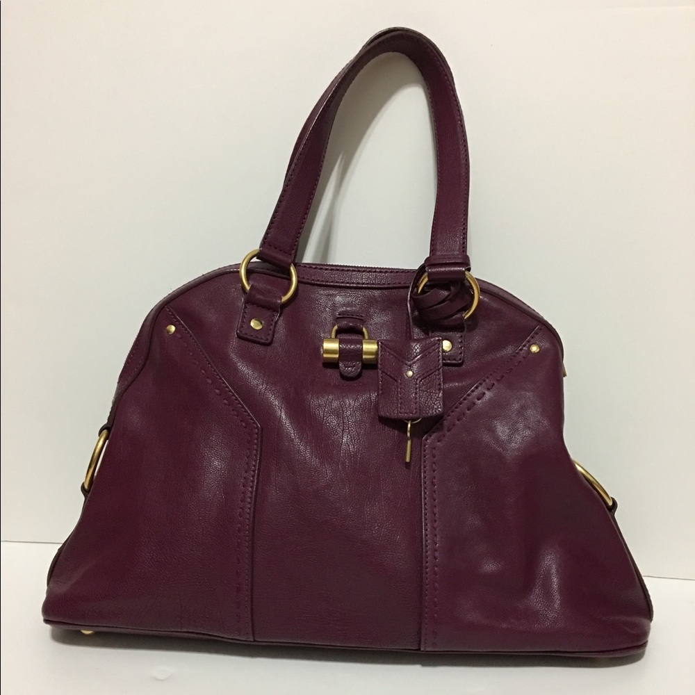 Large leather YSL Muse bag