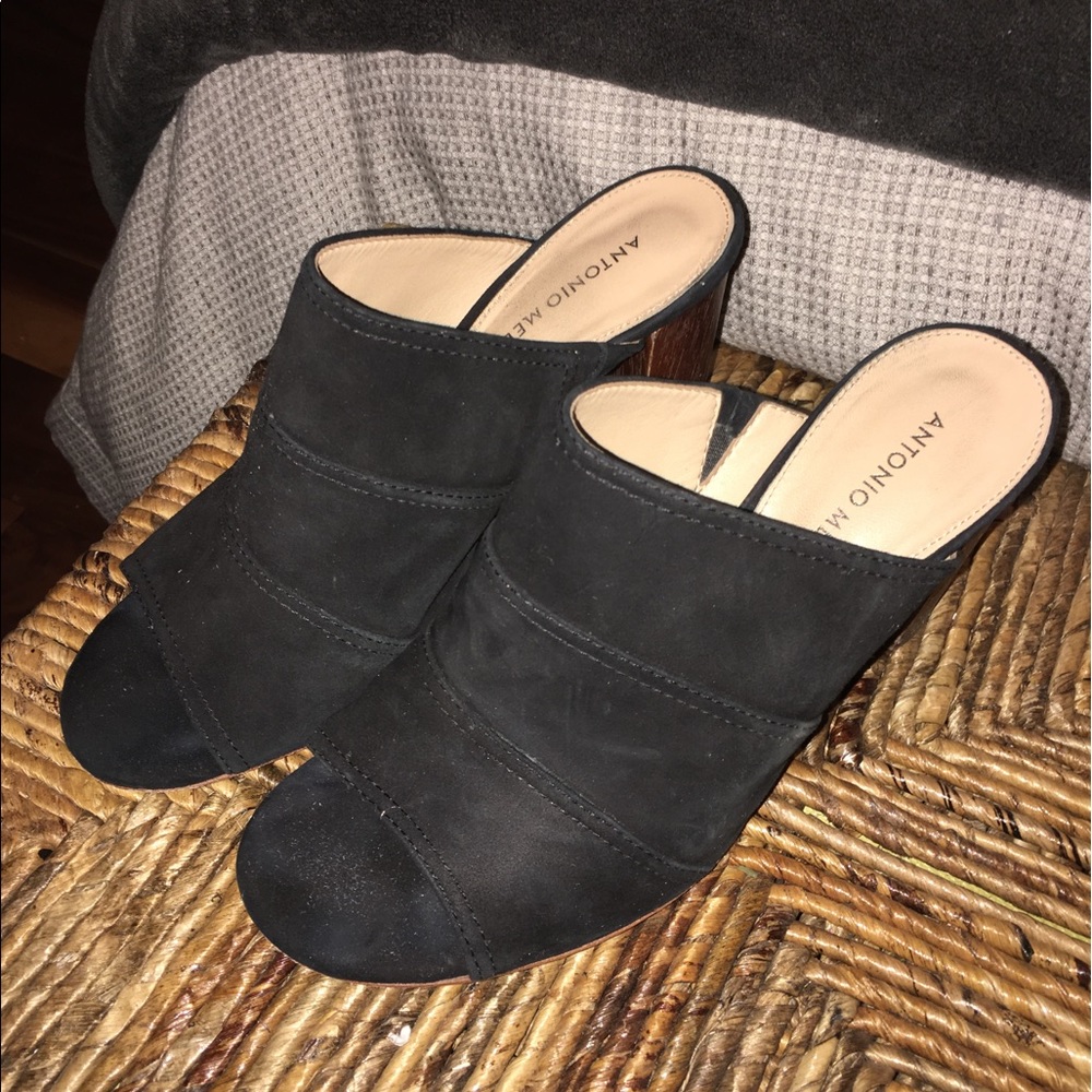 Antonio Melani Open-Toe Block Heels