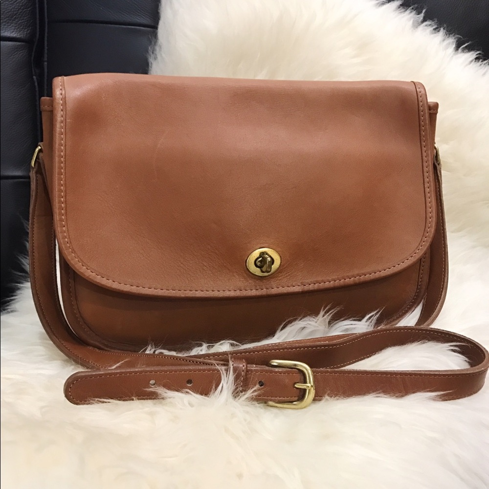 Vintage Coach Brown Crossbody Bag
