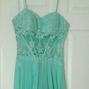 Camille Mint Prom Dress