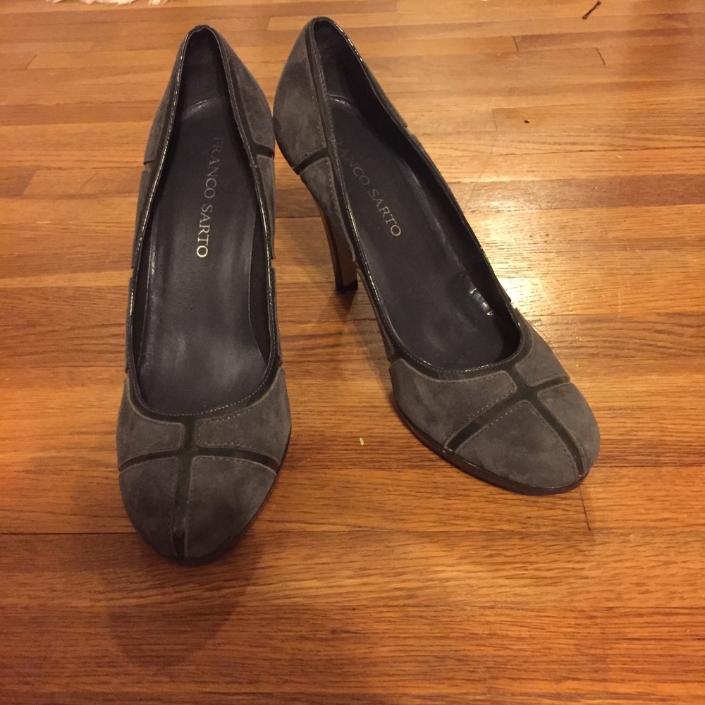 Franco Sarto gray heels