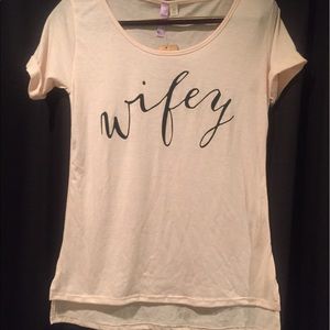 Francesca's "wifey" tee