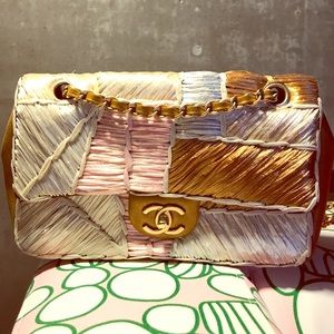 Chanel multicolor woven flap bag *LIMITED EDITION*