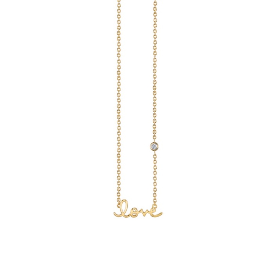 Shy by SE GOLD Love necklace