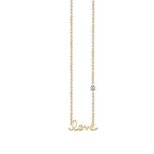 Shy by SE GOLD Love necklace