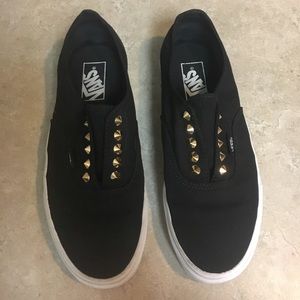 Authentic gore studded slip ons
