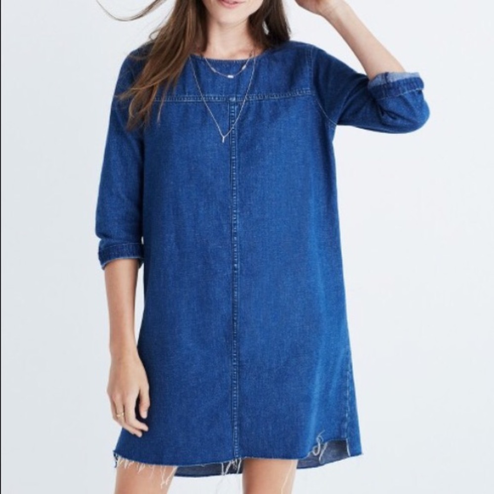 Madewell denim step hem dress