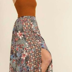 Boho bohemian Maxi skirt by Umgee