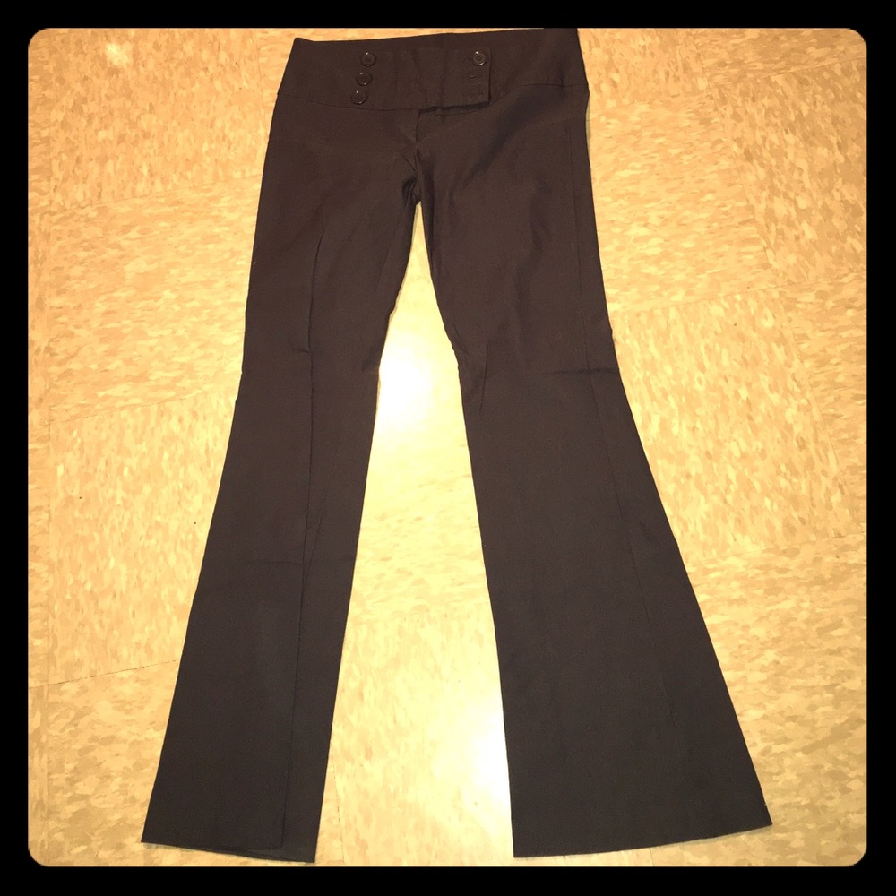 Woman stretch flare pants. Brown.  Never worn