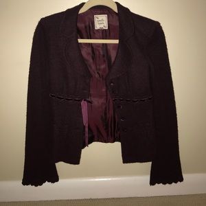 Nanette Lepore Burgundy Blazer