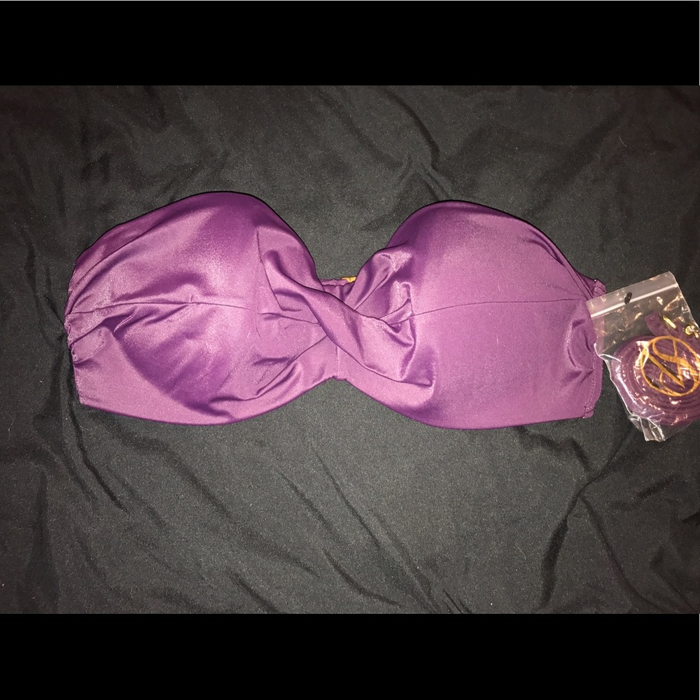 Victorias Secret Purple Knockout Bandeau Bikini