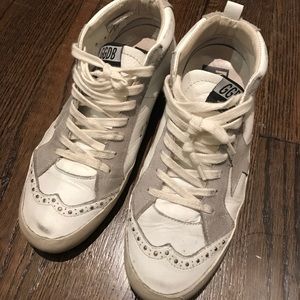 Golden Goose Mid Star Leather & Suede Sneakers
