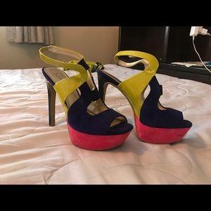 Sky High Neon Jessica Simpson Heels