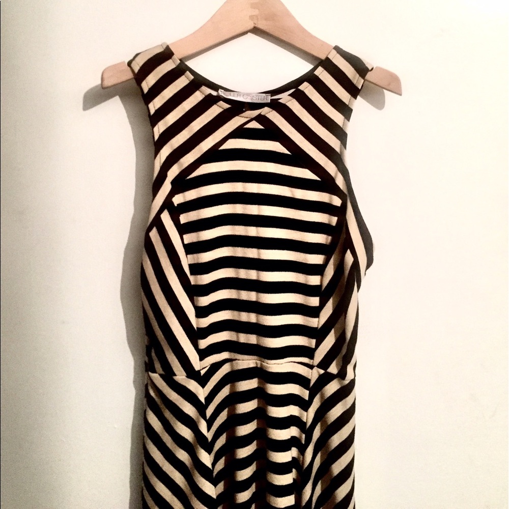 Ivory and black dress