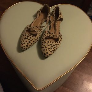 Gap cross cross flats.. polka dot/cheetah