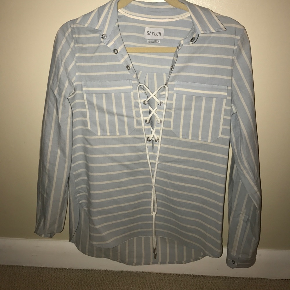 Saylor Striped Nautical Blouse