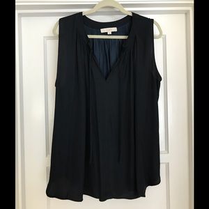 Ann Taylor Navy Blouse