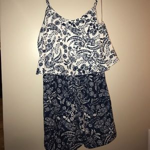Paisley print romper
