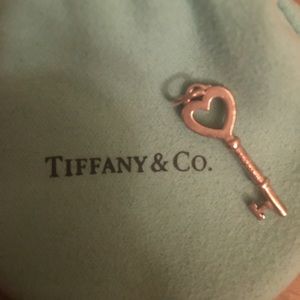 Tiffany Heart key Pendant. No chain.