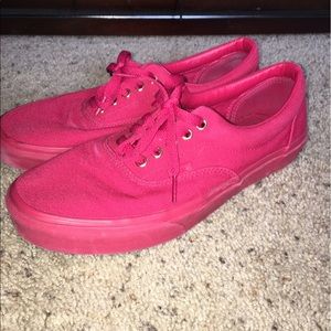 All red vans