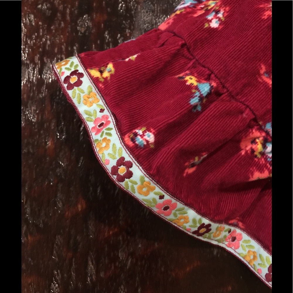 Gap Floral Corduroy Skirt
