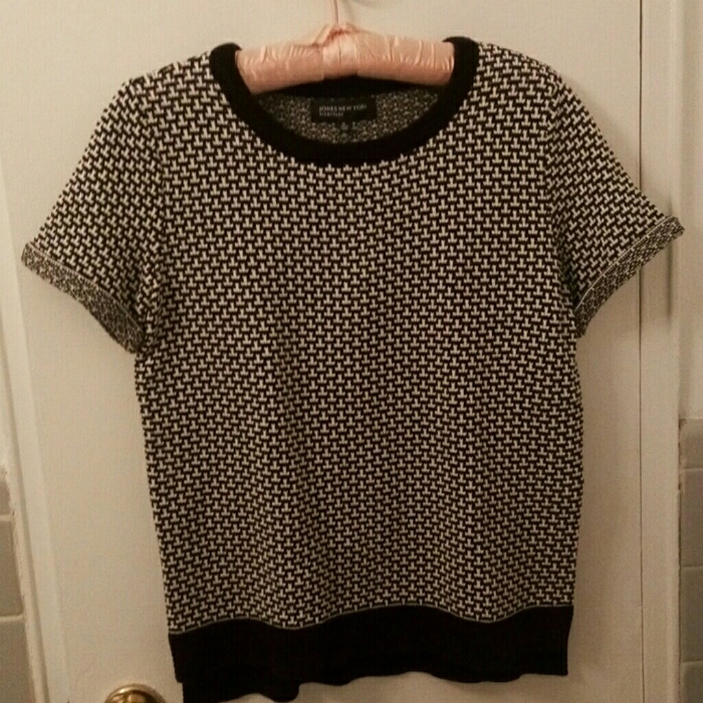 Jones NY Black and White Sweater