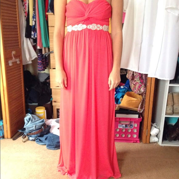Long coral dress - prom - Picture 1 of 1
