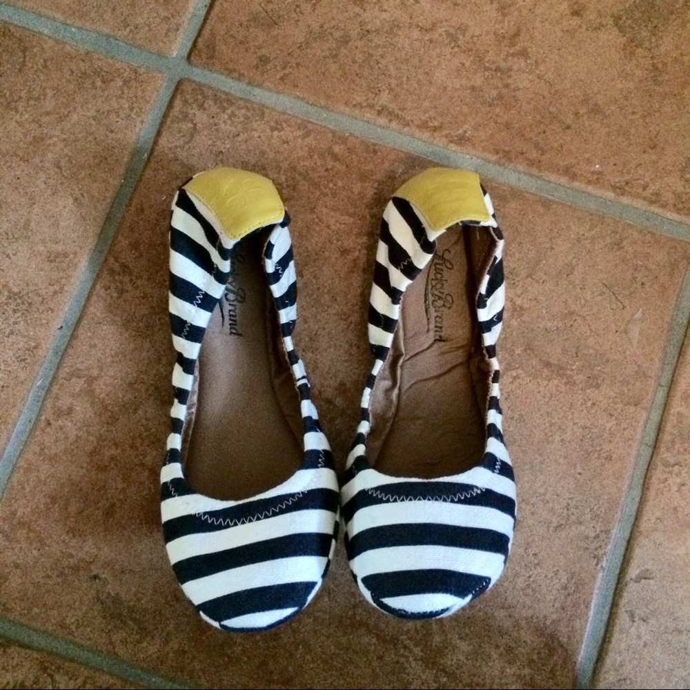 LUCKY BRAND Striped Flats