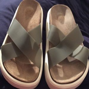 Yes Mega Cross Platform Sandals gray/white