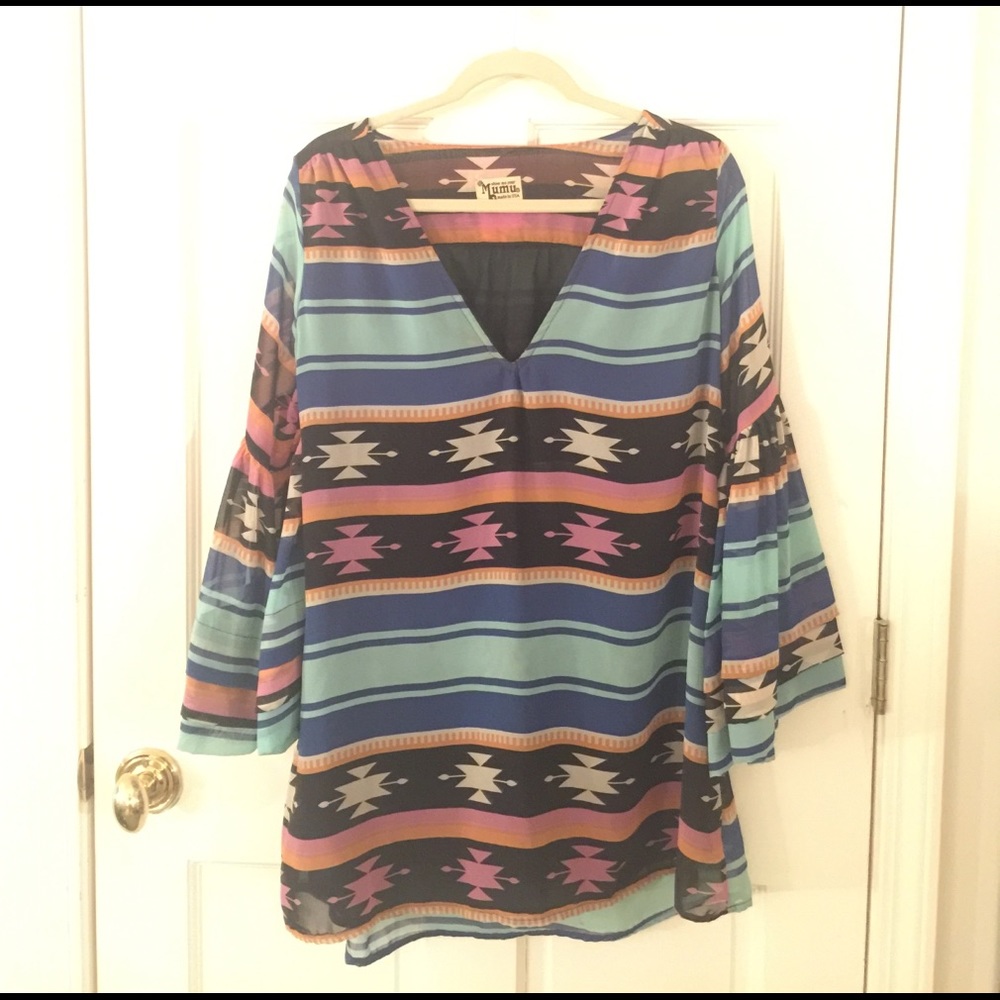 Show Me Your Mumu dress size small original Aztec