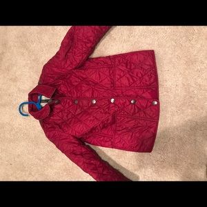 Girl's Burberry 'Jamie' Quilted Puffer Jacket