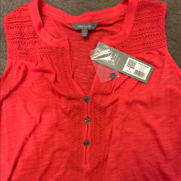 Daisy Fuentes red/orange tank. New, with tags. - Picture 1 of 1