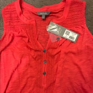 Daisy Fuentes red/orange tank. New, with tags.